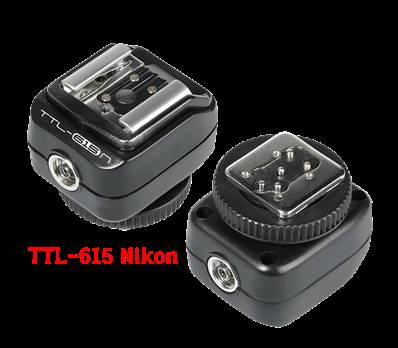 Sabot flash NIKON TTL 615N avec prise synchro